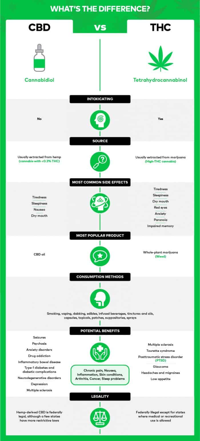 5 Differences Between CBD And THC In 2023 - American Marijuana