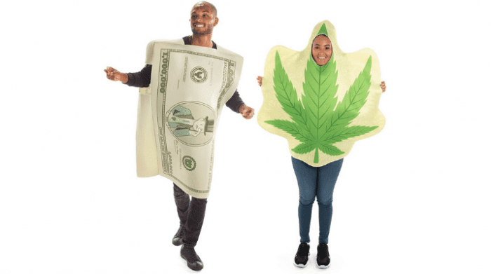 Rasta Imposta Pot Leaf Costume Tunic Green 